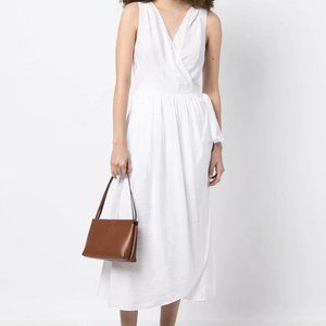 Vince Sleeveless Wrap Midi Dress